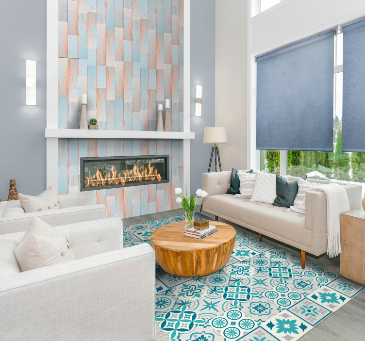 ξύλο υφή ταπετσαρία καθαρό ουρανό - TenStickers