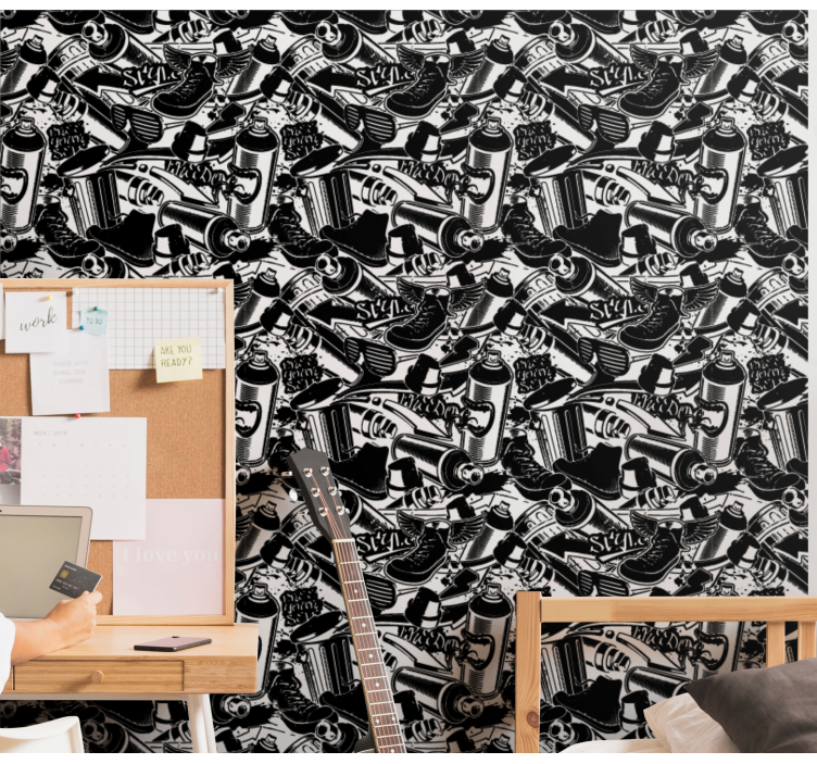 ταπετσαρία τέχνης απαραίτητα για γκράφιτι - TenStickers