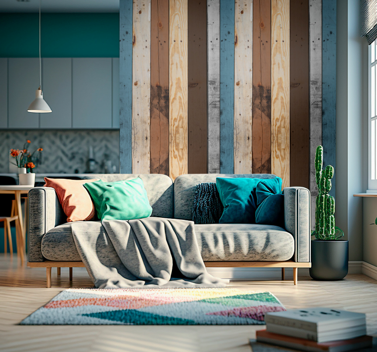 ταπετσαρία ομορφιάς από ξύλο εφέ - TenStickers