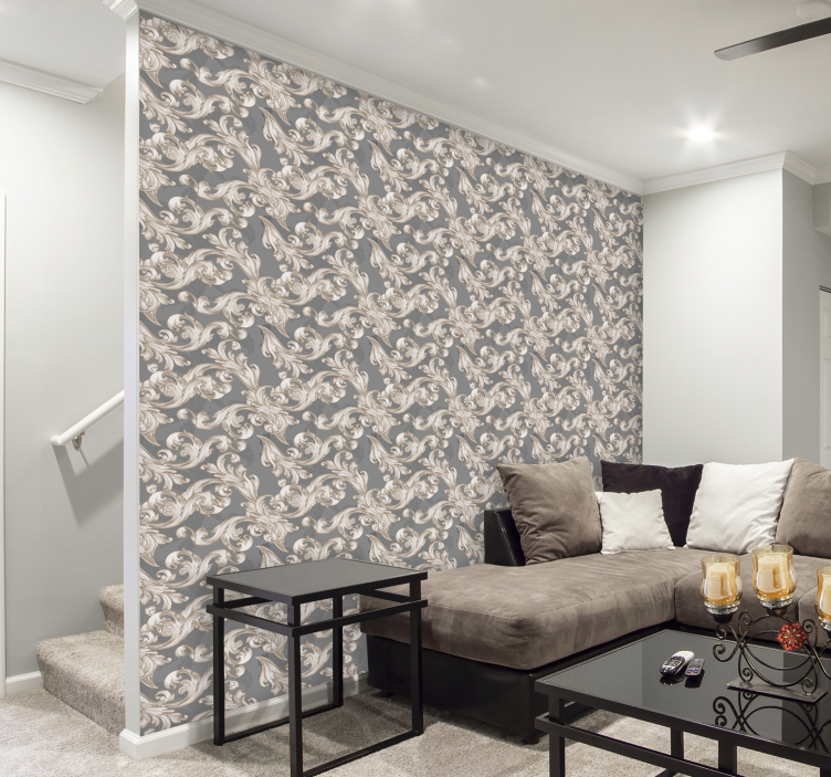 διακοσμητική ταπετσαρία belle grise - TenStickers