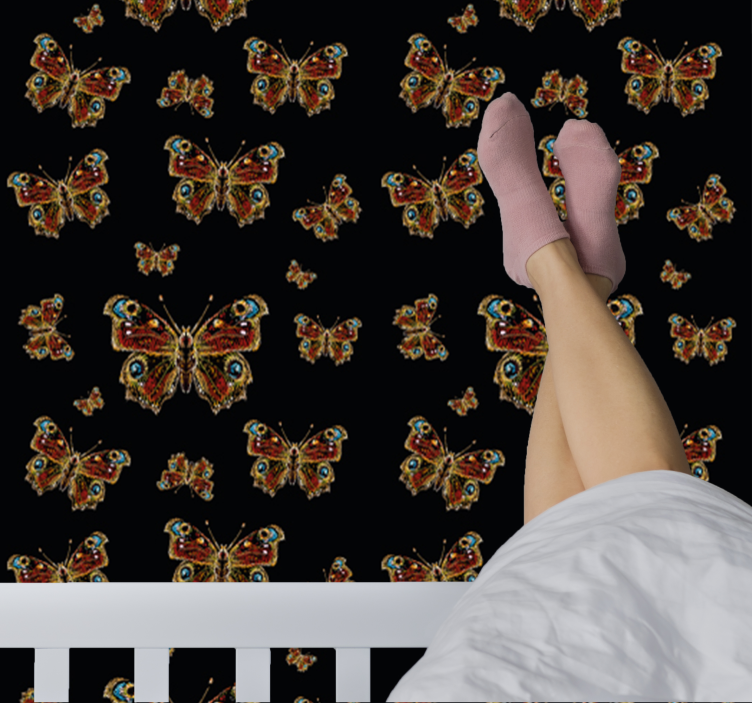 Ταπετσαρία με πεταλούδες συλλογή πεταλούδων - TenStickers
