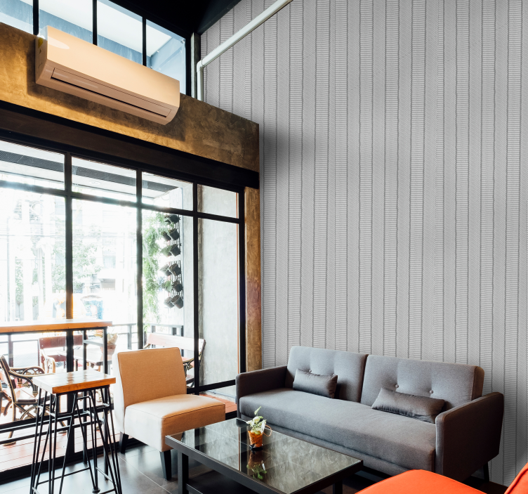 ήρεμες λινό κάθετες ρίγες - TenStickers