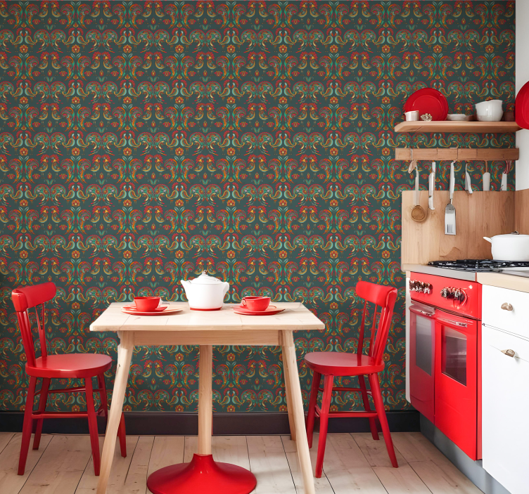 ταπετσαρία κοτόπουλου μοτίβο κινεζική κουζίνα - TenStickers