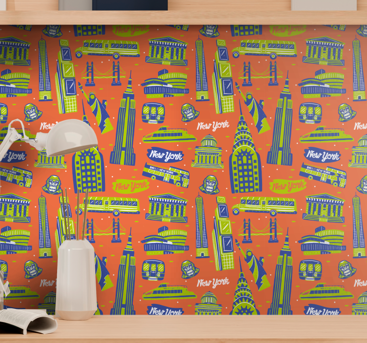 Tαπετσαρία της Νέας Υόρκης αστικά ορόσημα - TenStickers