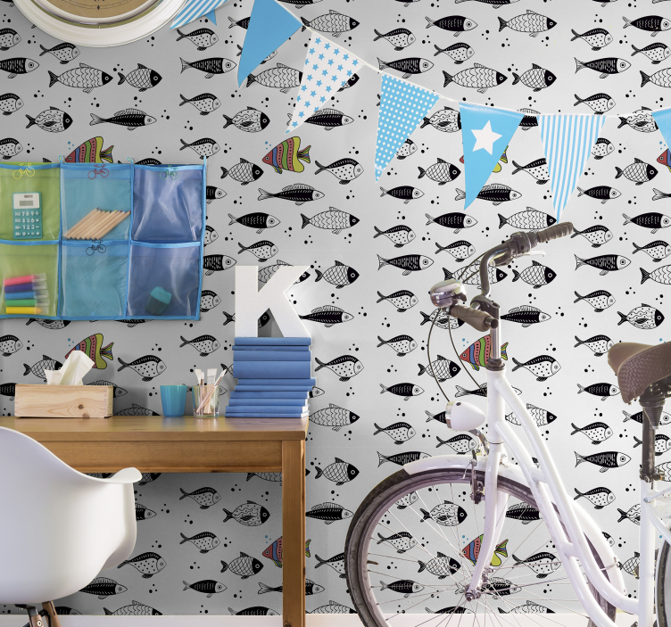 ταπετσαρία ζώων αντίθετης ροής - TenStickers