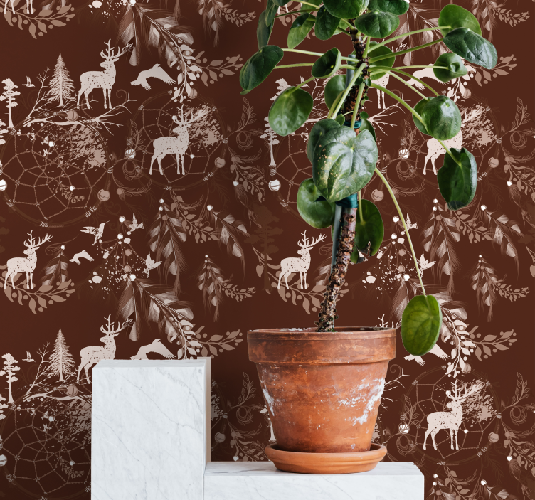 διακοσμητική ταπετσαρία ζώων ελαφιών - TenStickers