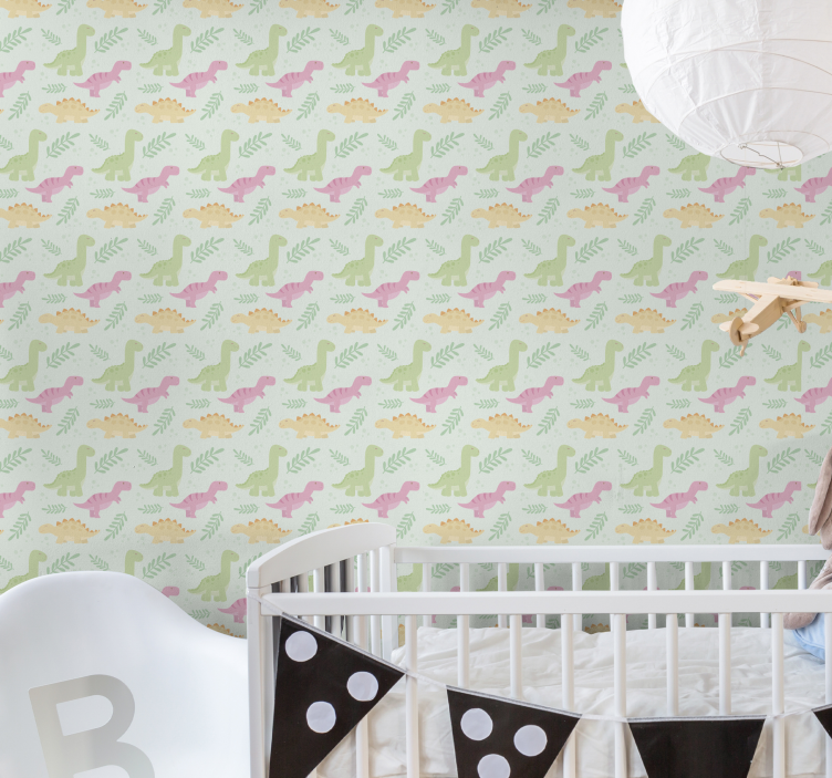 δεινόσαυροι στην ταπετσαρία των ζώων του δάσους - TenStickers