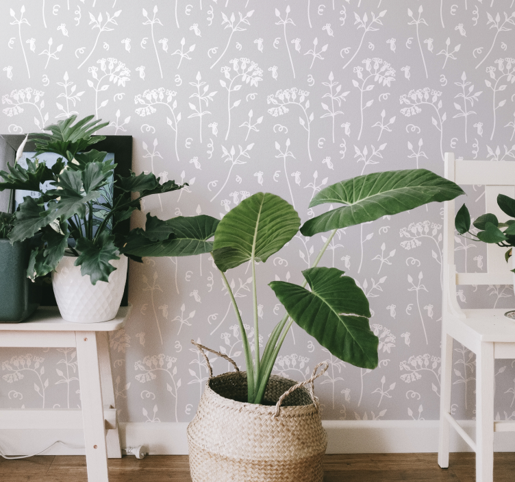 ταπετσαρία λουλούδια - TenStickers