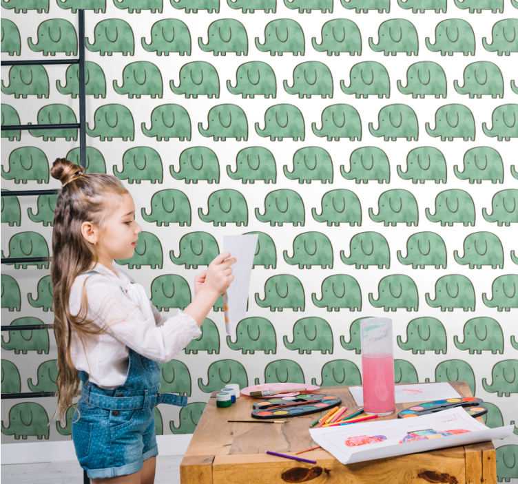 ταπετσαρία ελέφαντας γοητευτικούς ελέφαντες - TenStickers