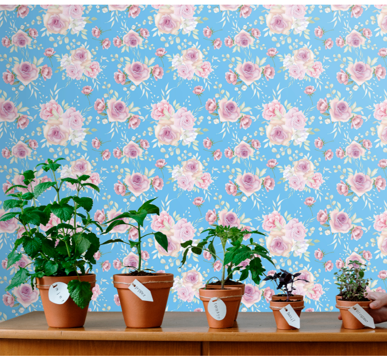 ταπετσαρία λουλουδιών σύνολο λουλουδιών - TenStickers