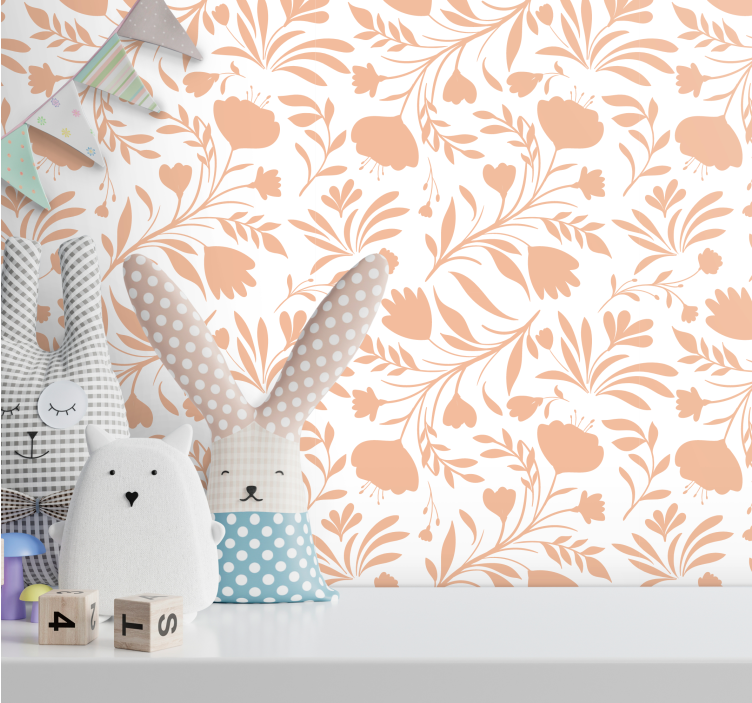 ταπετσαρία λουλουδιών floral ανοιξιάτικες δονήσεις - TenStickers