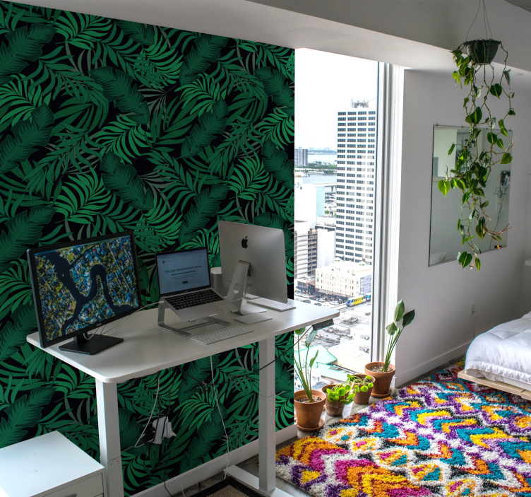 δάσος ταπετσαρία κλειδιά στη ζούγκλα - TenStickers