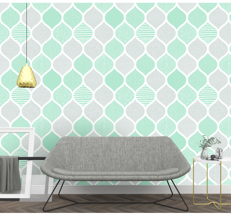 γεωμετρικά σχέδια και σχήματα μοντέρνα ταπετσαρία - TenStickers