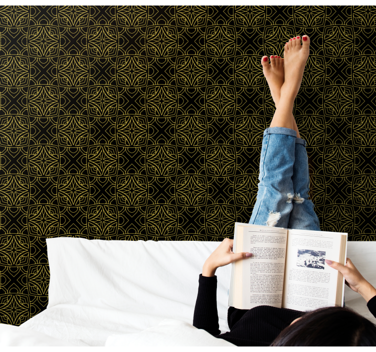 ταπετσαρία γεωμετρικού ινδικού τριγώνου - TenStickers