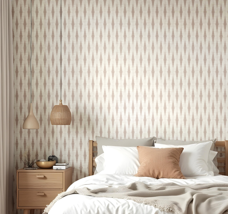 Γεωμετρική ταπετσαρία μους μόκα rabaul ikat - TenStickers