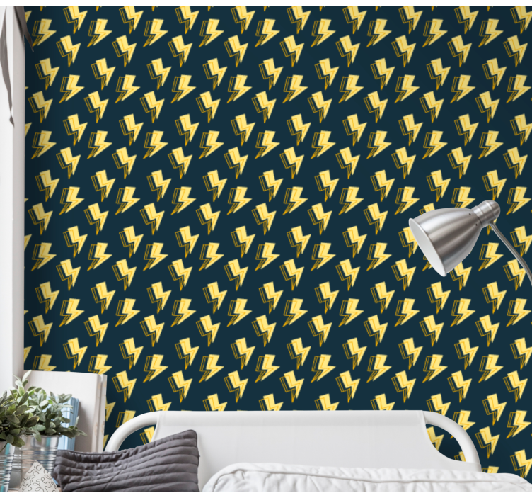 ταπετσαρία τέχνης γκράφιτι αστραπή - TenStickers