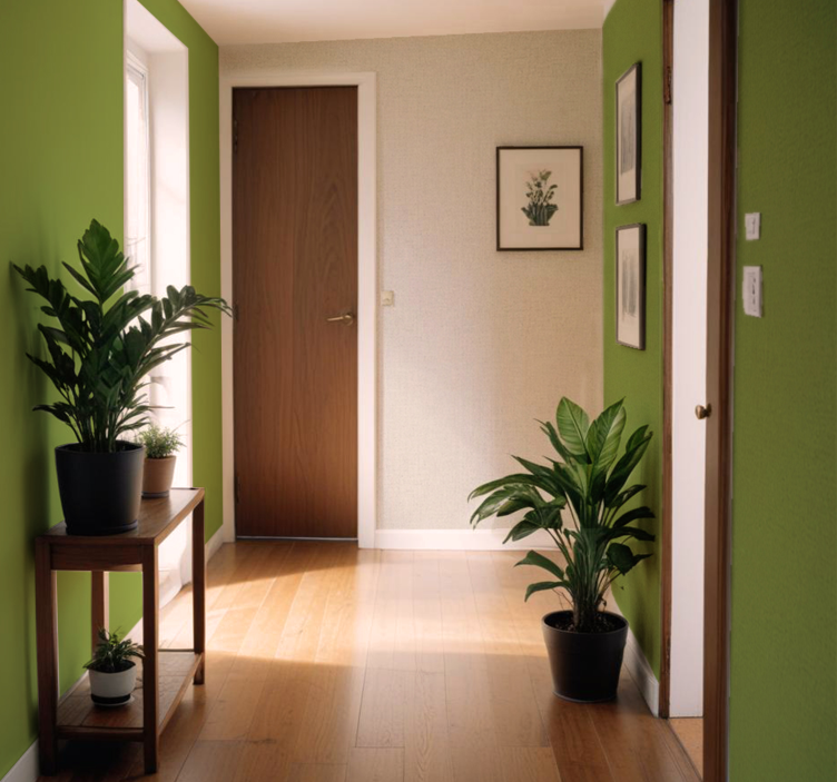 Tαπετσαρία διάδρομο μπεζ λινό εφέ - TenStickers