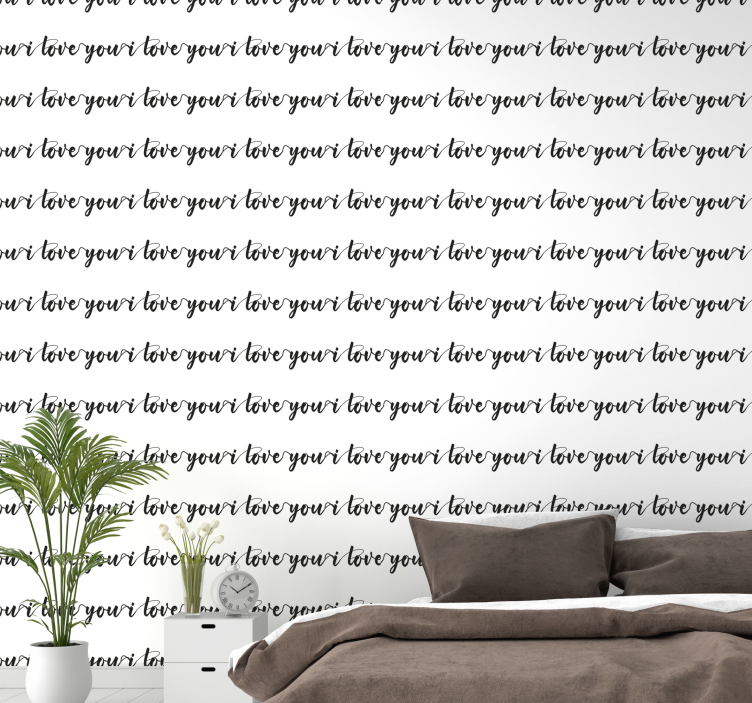 Χαρτί τοίχου με γράμματα αγαπήστε τη ζωή σας - TenStickers