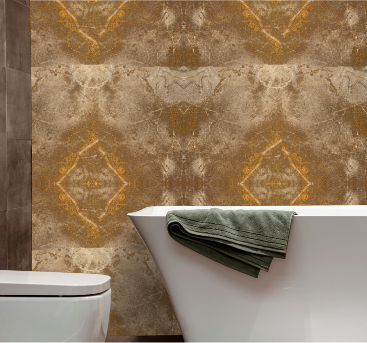 Χαρτί τοίχου με απομίμηση μαρμάρου κομψή πέτρινη υφή - TenStickers