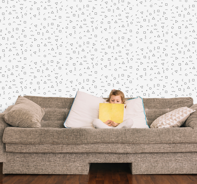 Ταπετσαρία memphis φιγούρες για παιδιά - TenStickers