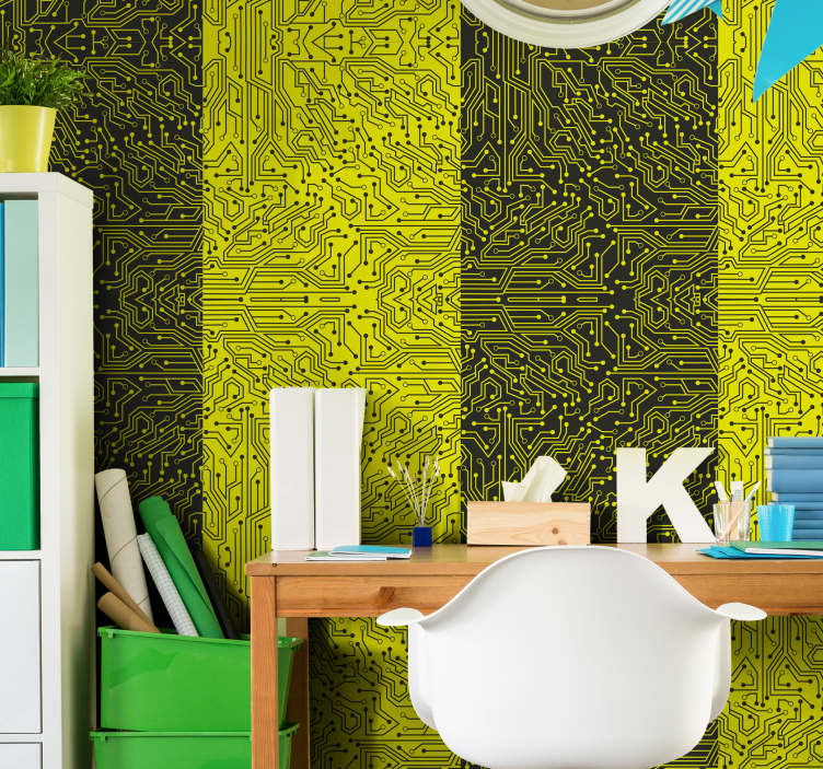 αφηρημένη ταπετσαρία γραμμές μετρό - TenStickers