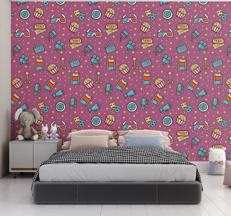 ταπετσαρία νύχτα - κορίτσι για παιδιά - TenStickers