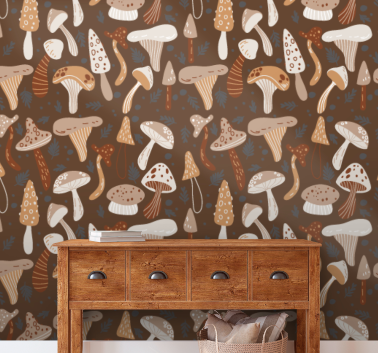 Ταπετσαρία φύσης μείγμα μανιταριών - TenStickers