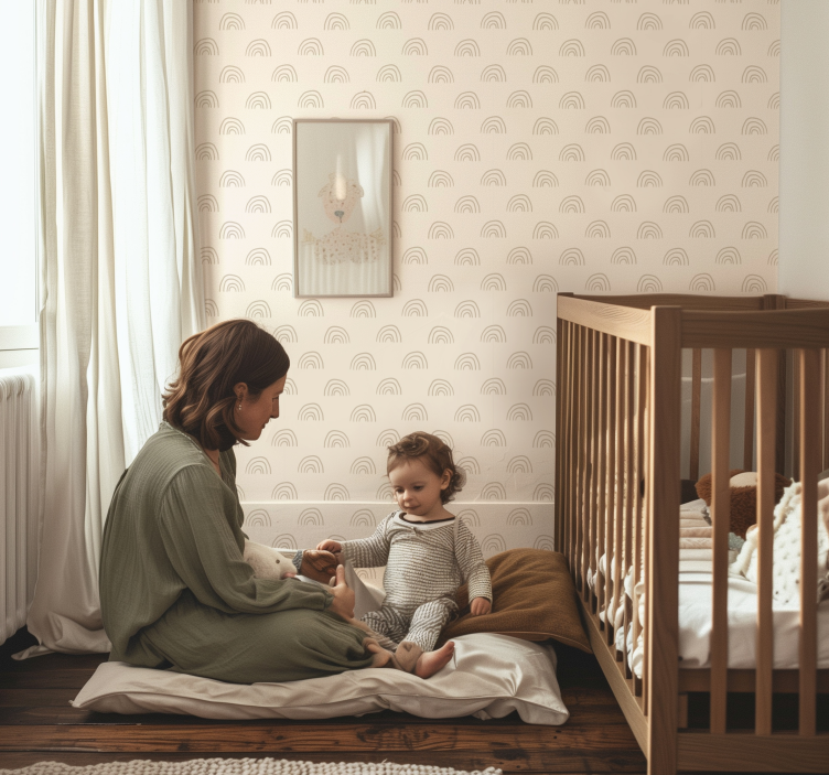 Tαπετσαρία φυτωρίων μινιμαλιστικό ουράνιο τόξο - TenStickers