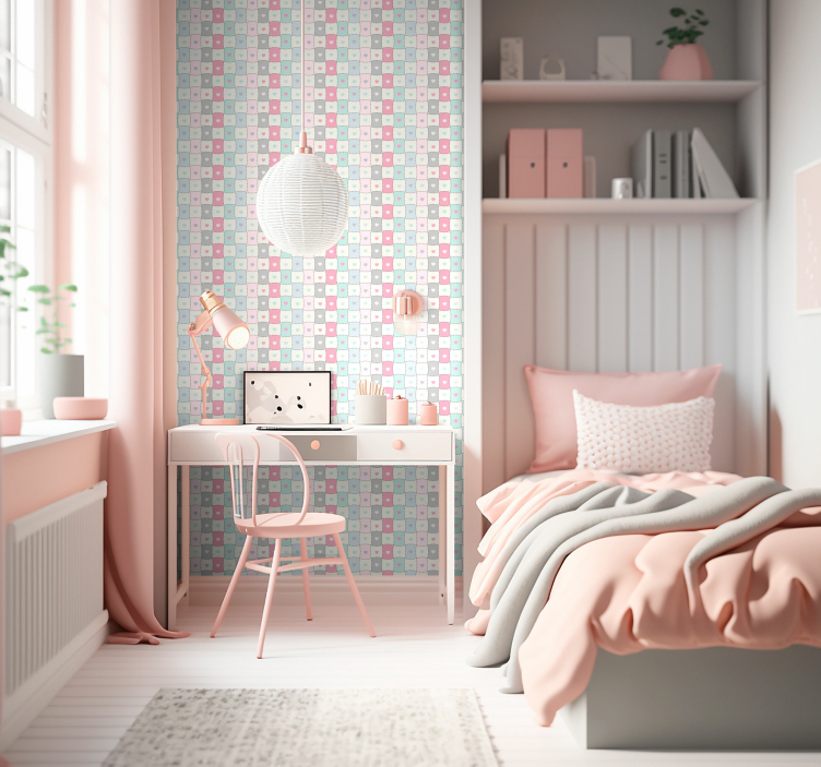 συνονθύλευμα καρδιές ανάγλυφη ταπετσαρία - TenStickers