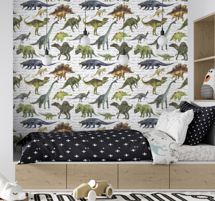 ταπετσαρία ρεαλιστικών παιδιών δεινοσαύρων - TenStickers