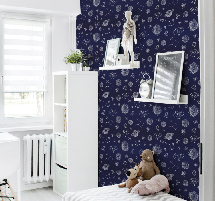 διαστημικοί πλανήτες στην παιδική ταπετσαρία του γαλαξία - TenStickers