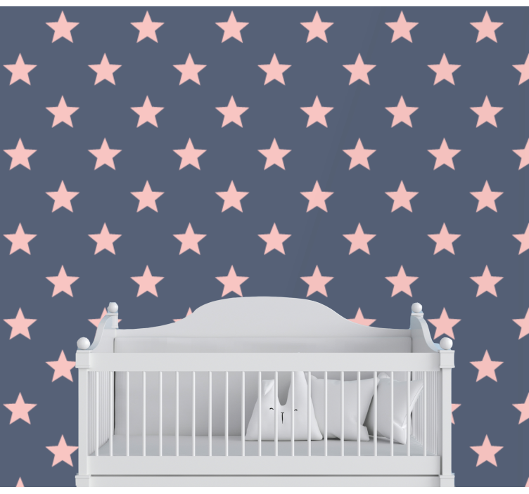 ταπετσαρία αστέρια έναστρη νύχτα μοτίβο - TenStickers