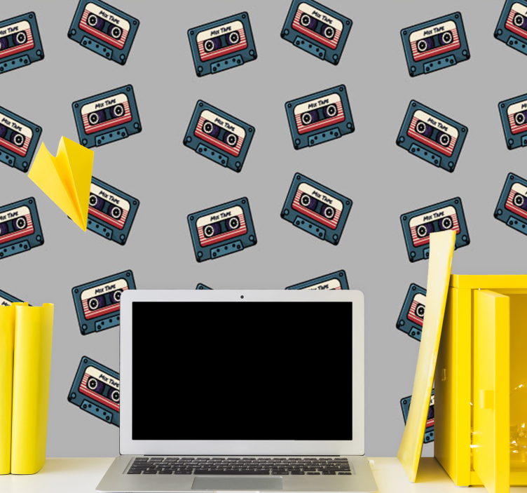 ταπετσαρία αστικών μουσικών πλακιδίων φύλλων - TenStickers