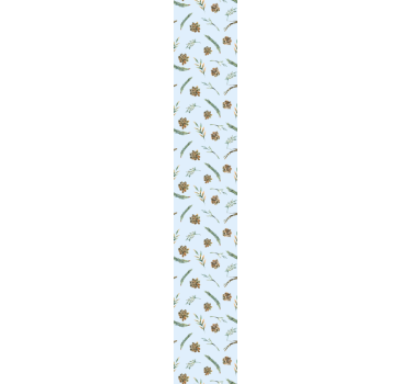 ακουαρέλα floral μπλε floral ταπετσαρία - TenStickers