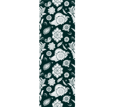 Floral ταπετσαρία μοτίβο ινδική paisley - TenStickers