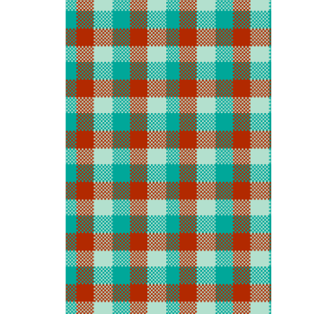 γεωμετρική ταπετσαρία μοτίβο gingham - TenStickers