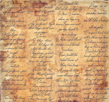 Χαρτί τοίχου με γράμματα vintage Καλλιγραφίας - TenStickers