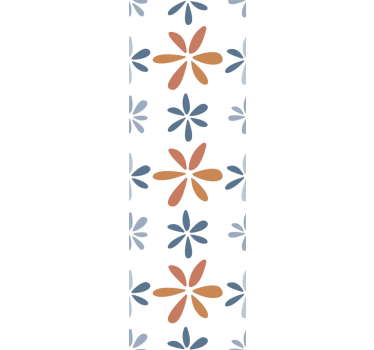 Tαπετσαρία τραπεζαρίας floral γεωμετρικά μοτίβα - TenStickers