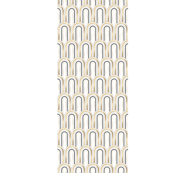 ρετρό ταπετσαρία γεωμετρικών φιγούρων art deco - TenStickers