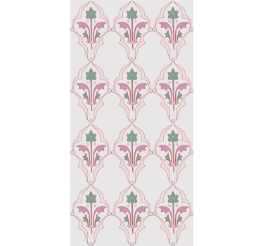επισημοποιημένη floral σχέδιο vintage ταπετσαρία - TenStickers