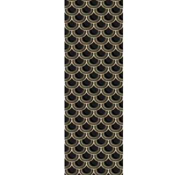 σύγχρονη ταπετσαρία σε μπλε χρυσό art deco - TenStickers