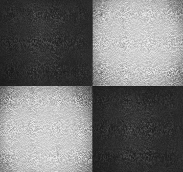 ταπετσαρία μοτίβο δερμάτινη σκακιέρα - TenStickers