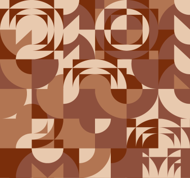 Ταπετσαρία Terracotta αφηρημένο γεωμετρικό σχέδιο - TenStickers