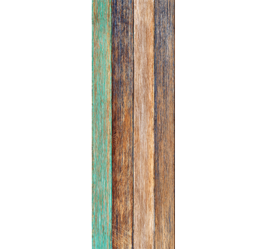 μπλε και καφέ ταπετσαρία από laminate ξύλο - TenStickers