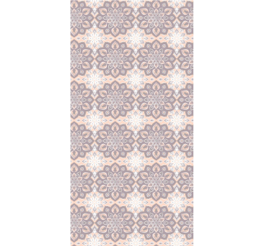 Floral vintage μάνταλα κύκλους floral ταπετσαρία - TenStickers