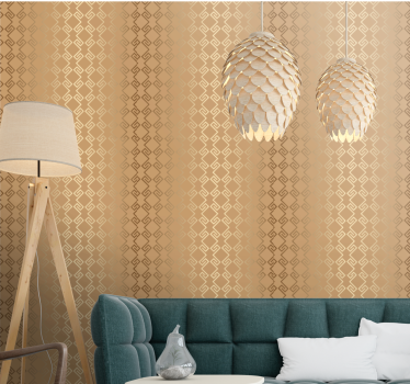εκλεκτικό στυλ art deco χρυσές στήλες σύγχρονη ταπετσαρία - TenStickers