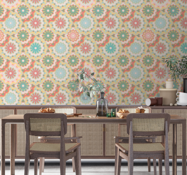 υφασμάτινη ταπετσαρία φύσης "granny chic". - TenStickers