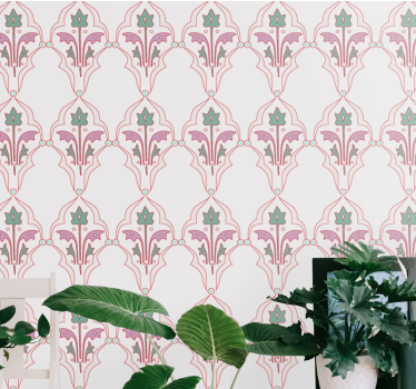 επισημοποιημένη floral σχέδιο vintage ταπετσαρία - TenStickers