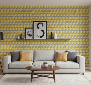 Γεωμετρική ταπετσαρία σε χρώματα pantone - TenStickers