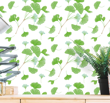 Φύλλα ταπετσαρίας μοτίβο ginkgo biloba - TenStickers